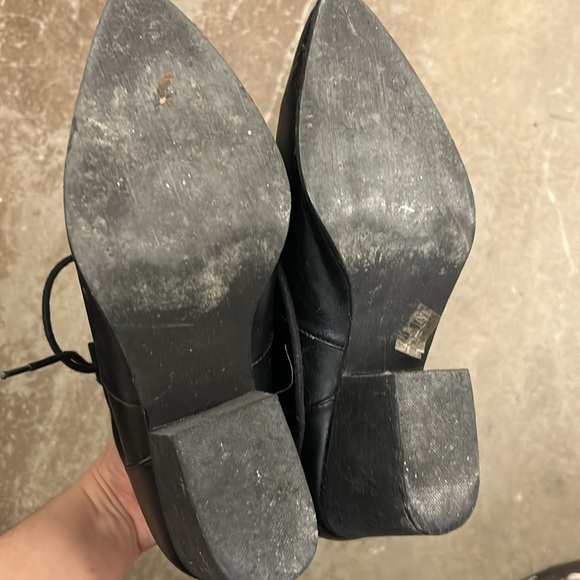 Yru aura whimsigoth whimsical witchy goth celestial lunar Black Ankle Booties - Picture 7 of 8